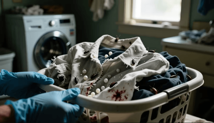 Can shared laundry facilities contribute to bed bug transmission in buildings?