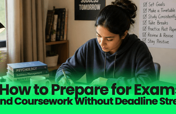 How to Prepare for Exams and Coursework Without Deadline Stress