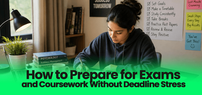 How to Prepare for Exams and Coursework Without Deadline Stress
